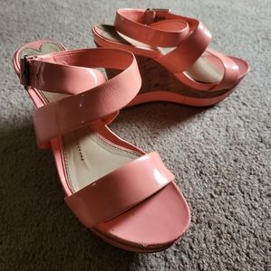 Gianni Bini women's size 7.5 strappy wedge heels